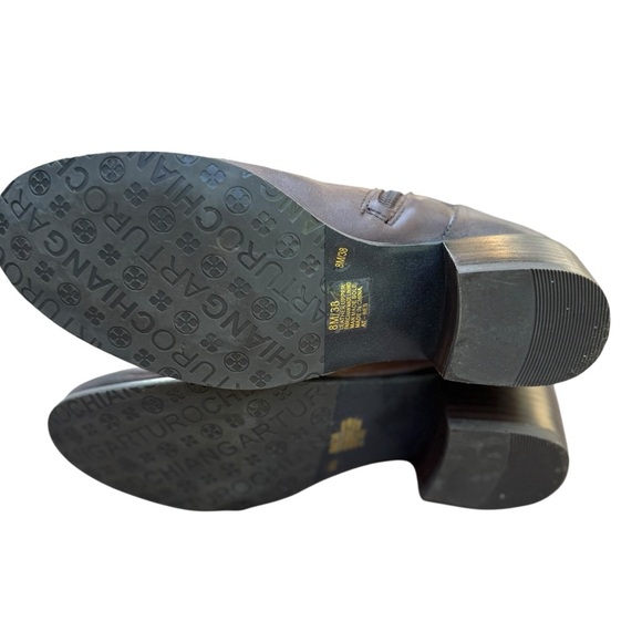 Arturo Chiang Brown Over the Knee Boots Leather Equestrian Style Size 8M - Picture 10 of 12